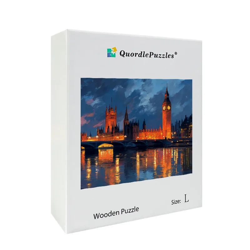 Big Ben at Night Wooden Jigsaw Puzzle