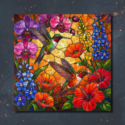 Hummingbird Paradise Bloom – Crystal Edition