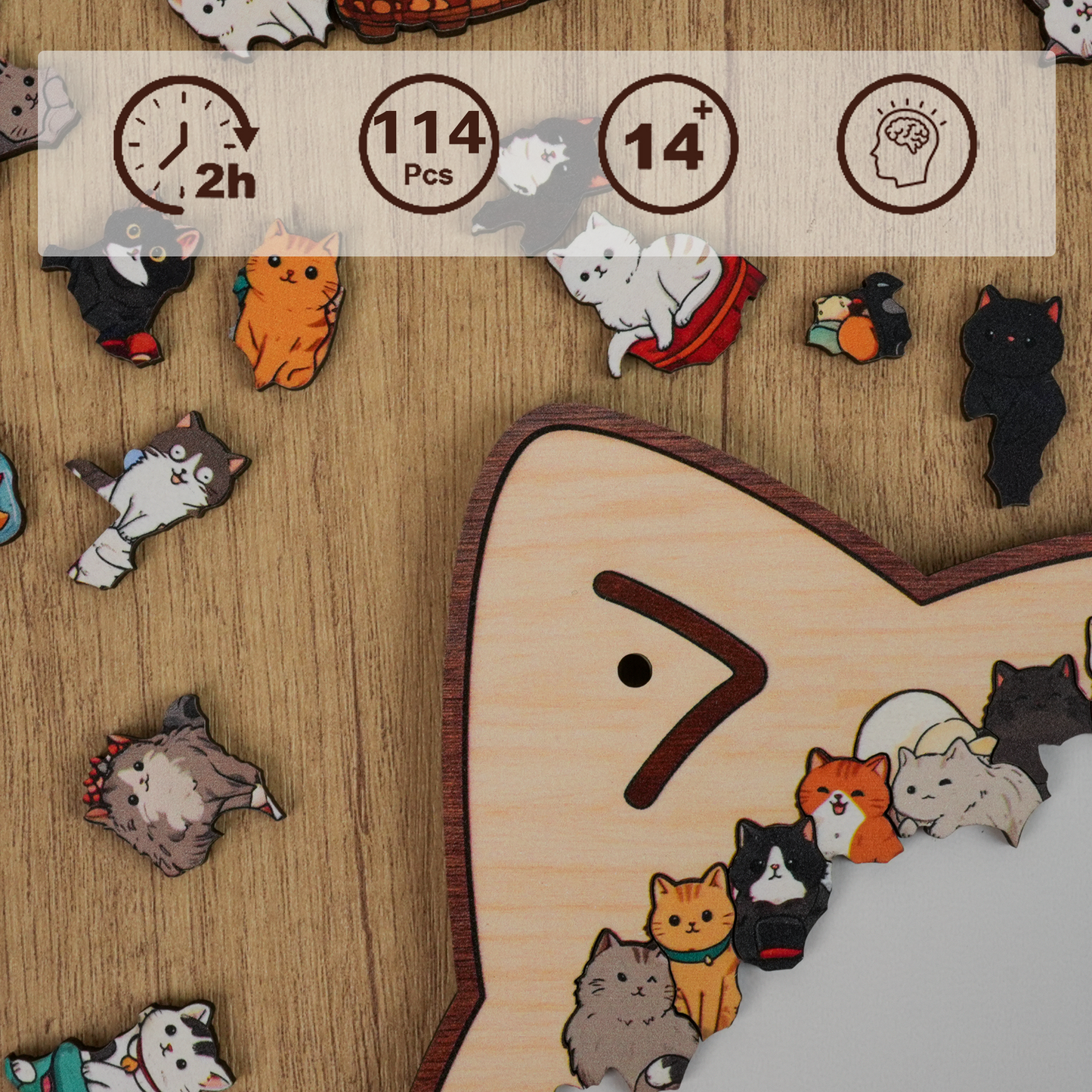 Whisker Town Gathering Display Puzzle