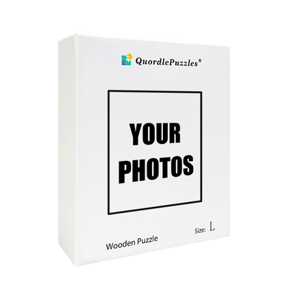 Upload photo custom wooden jigsaw puzzle