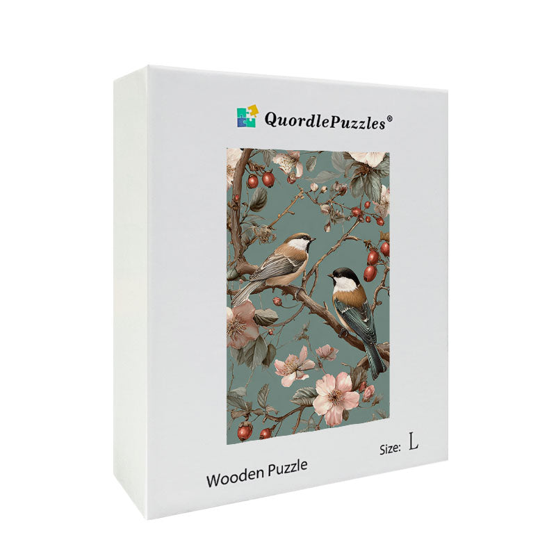 Cherry Tweet Wooden Jigsaw Puzzle