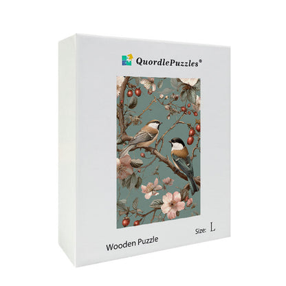 Cherry Tweet Wooden Jigsaw Puzzle