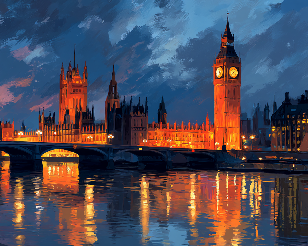 Big Ben at Night Wooden Jigsaw Puzzle