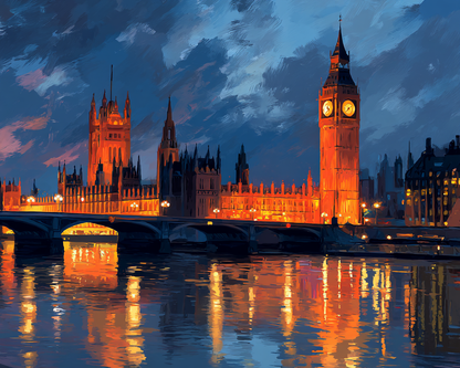 Big Ben at Night Wooden Jigsaw Puzzle