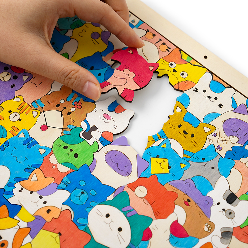 Quordle Puzzles® Wooden Coloring Puzzle – Build It. Color It. Love It.