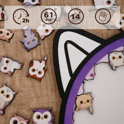 Enchanted Owl Gathering Display Puzzle