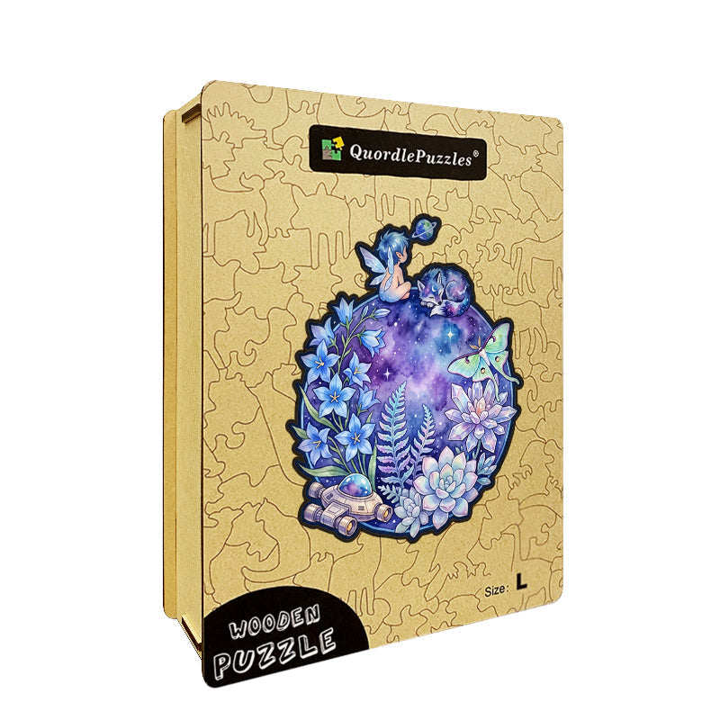 Galactic Whimsy Space Explorer Wooden Puzzle