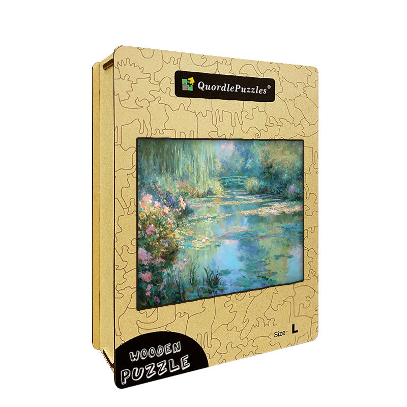 Water Lilies Wooden Jigsaw Puzzle
