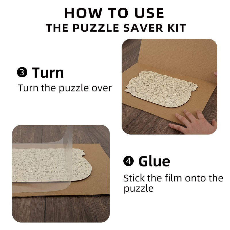 Set for mounting puzzles