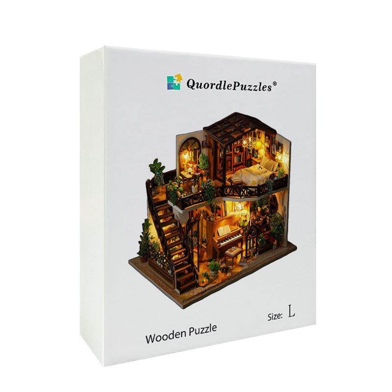 Music Cottage Wooden Jigsaw Puzzle