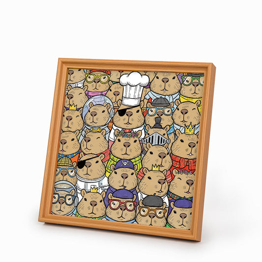 Hamsters- Wooden Coloring Puzzle