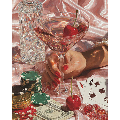 Casino Cocktail Wooden Jigsaw Puzzle
