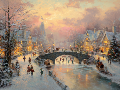 Winter Village Wooden Jigsaw Puzzle