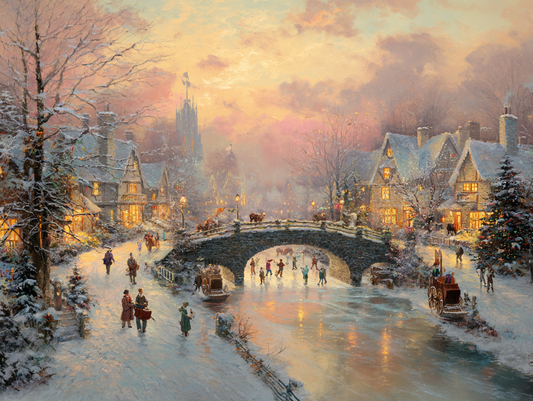 Winter Village Wooden Jigsaw Puzzle
