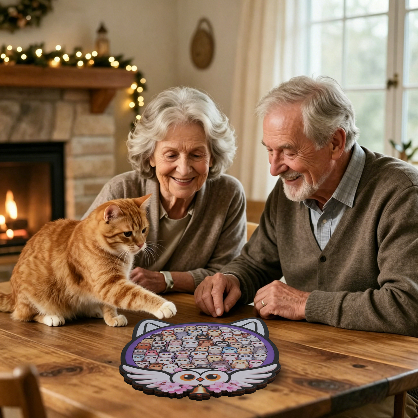Enchanted Owl Gathering Display Puzzle
