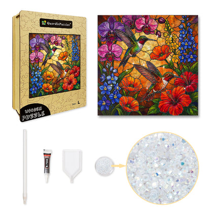 Hummingbird Paradise Bloom – Crystal Edition