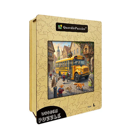 Forest Academy Morning Wooden Jigsaw Puzzle