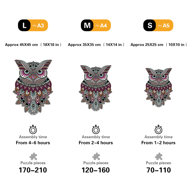 Colorful Owl Puzzle