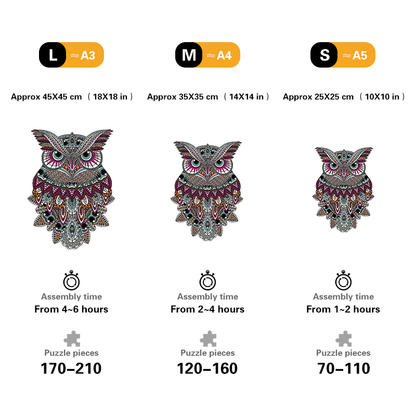 Colorful Owl Puzzle
