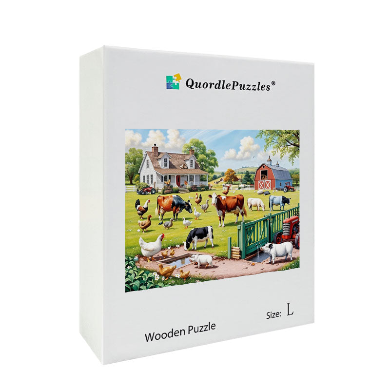 Farm Life Wooden Jigsaw Puzzle
