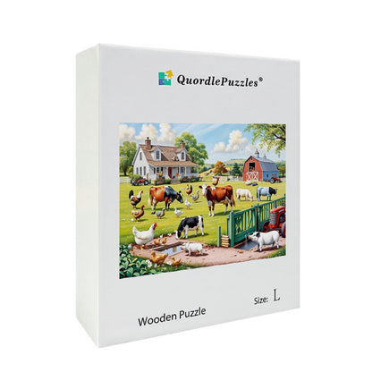 Farm Life Wooden Jigsaw Puzzle