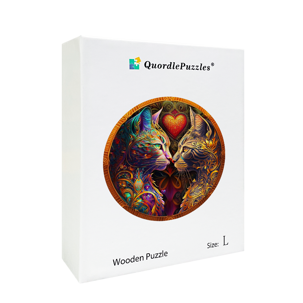 Pisces Cat Zodiac Wooden Jigsaw Puzzle