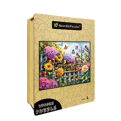 Flower Garden Wooden Jigsaw Puzzle