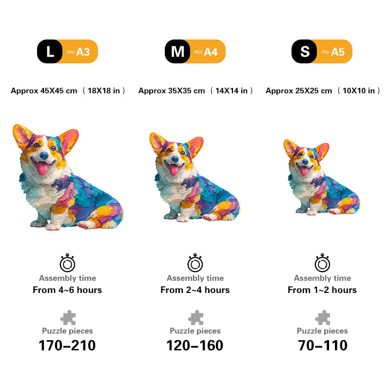 Bring joy and creativity Dog Wooden Puzzle