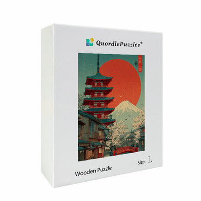 Ukiyo Landscape Wooden Jigsaw Puzzle
