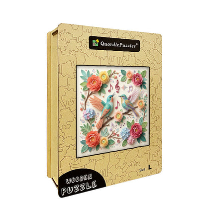 Melody of Spring Birds Wooden Jigsaw Puzzle