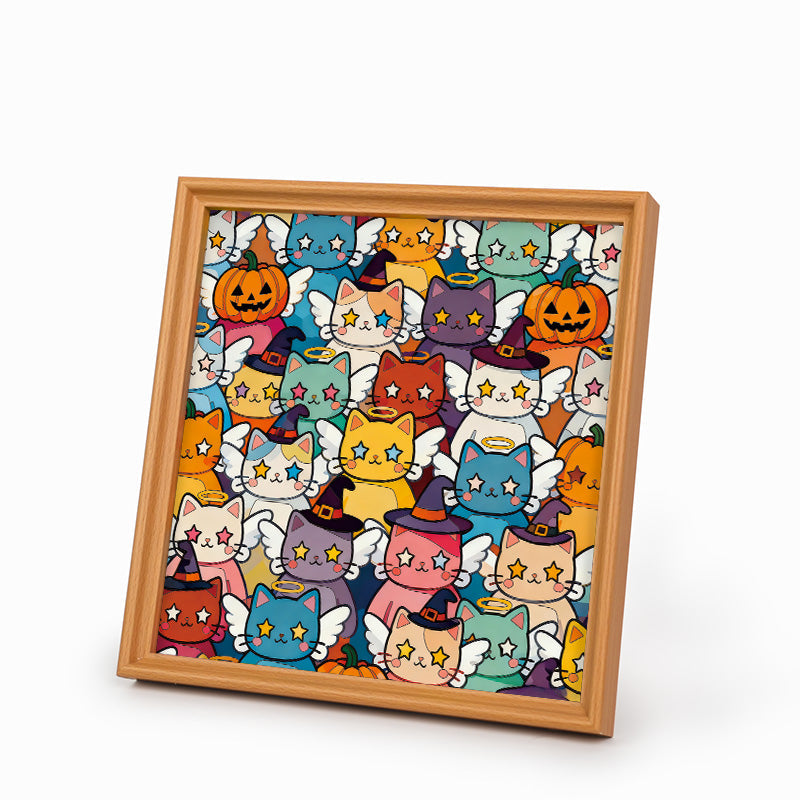 Twinkle Kitty - Wooden Coloring Puzzle