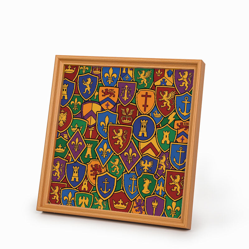 Badge Collection - Wooden Coloring Puzzle