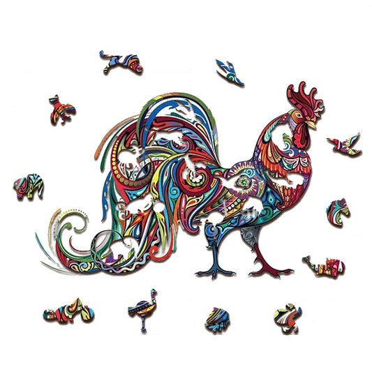 Colorful Rooster Jigsaw Puzzle