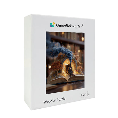 Storybook Steam Train Wooden Jigsaw Puzzle