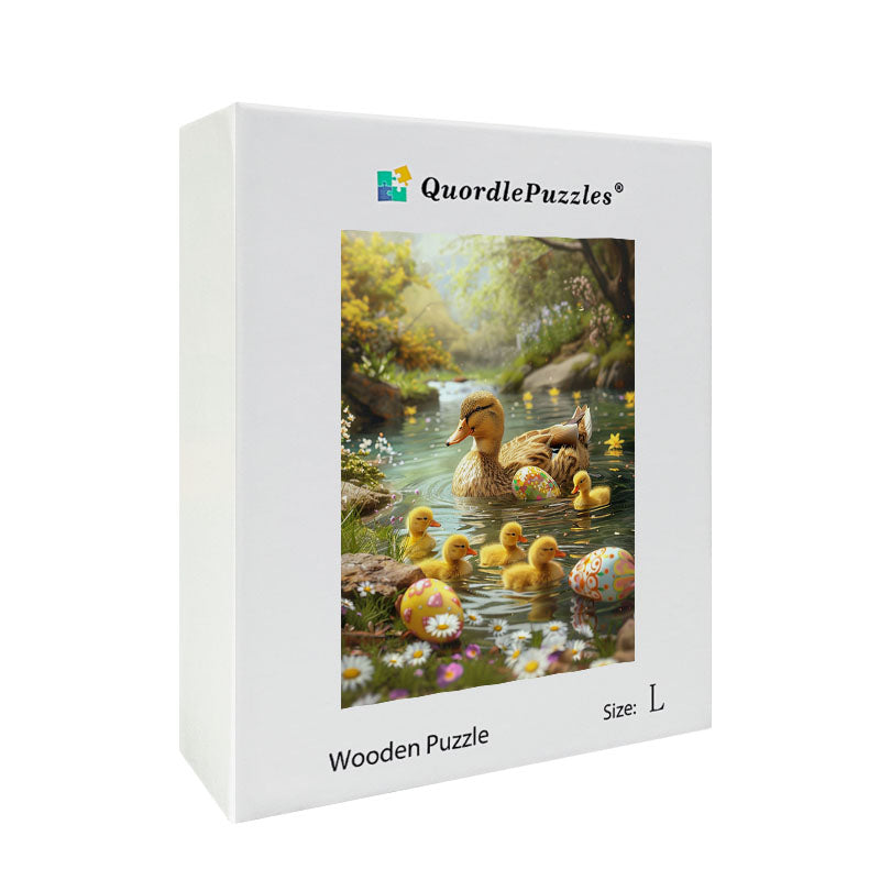 Ducklings & Eggs Wooden Jigsaw Puzzle