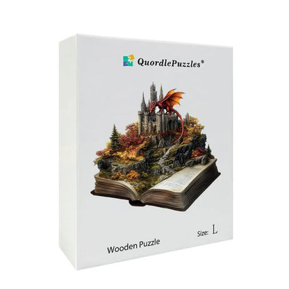 3D Dragon's Castle Wooden Jigsaw Puzzle