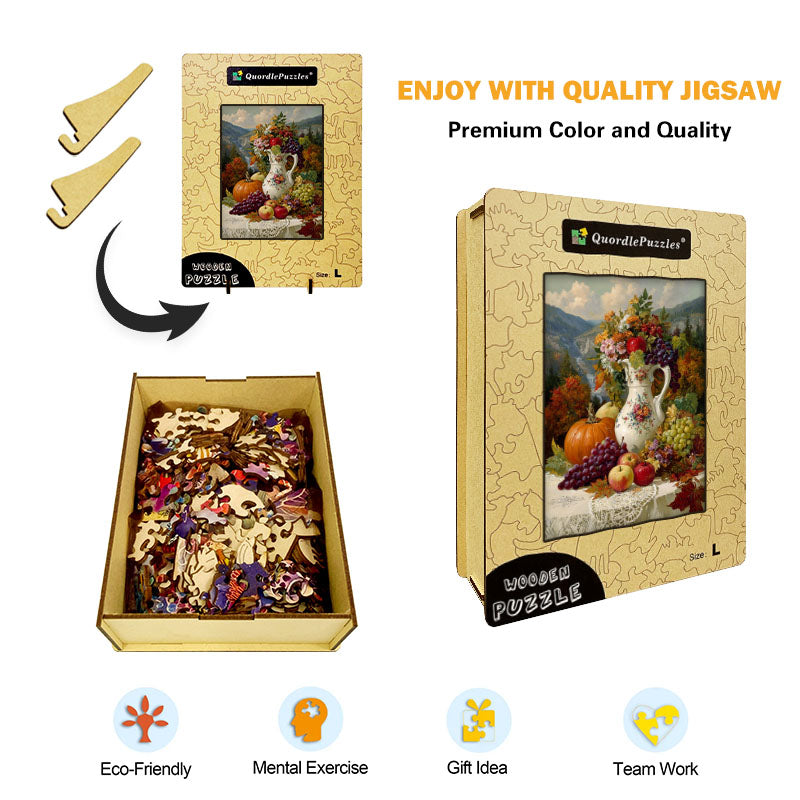 Mountain Harvest Wooden Jigsaw Puzzle
