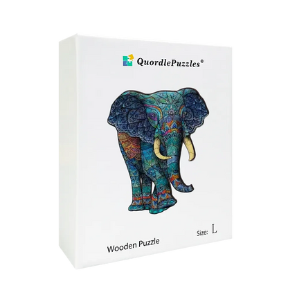 Colorful Elephant Jigsaw Puzzle