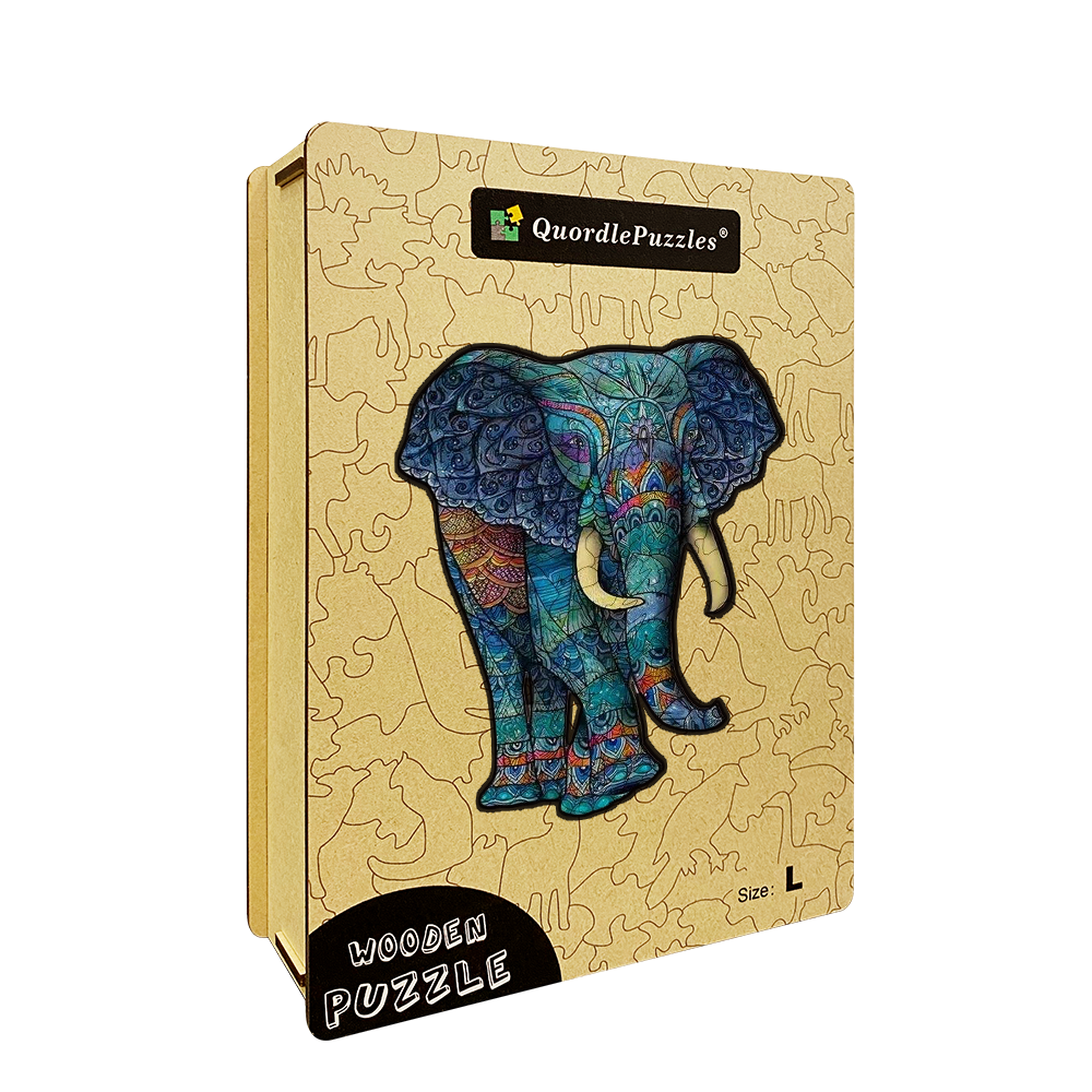 Colorful Elephant Jigsaw Puzzle