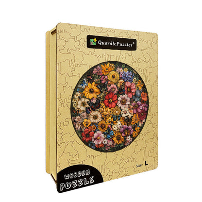 Floral Medley Wooden Jigsaw Puzzle