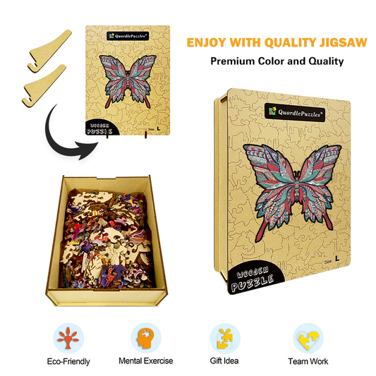 Red Butterfly Jigsaw Puzzle