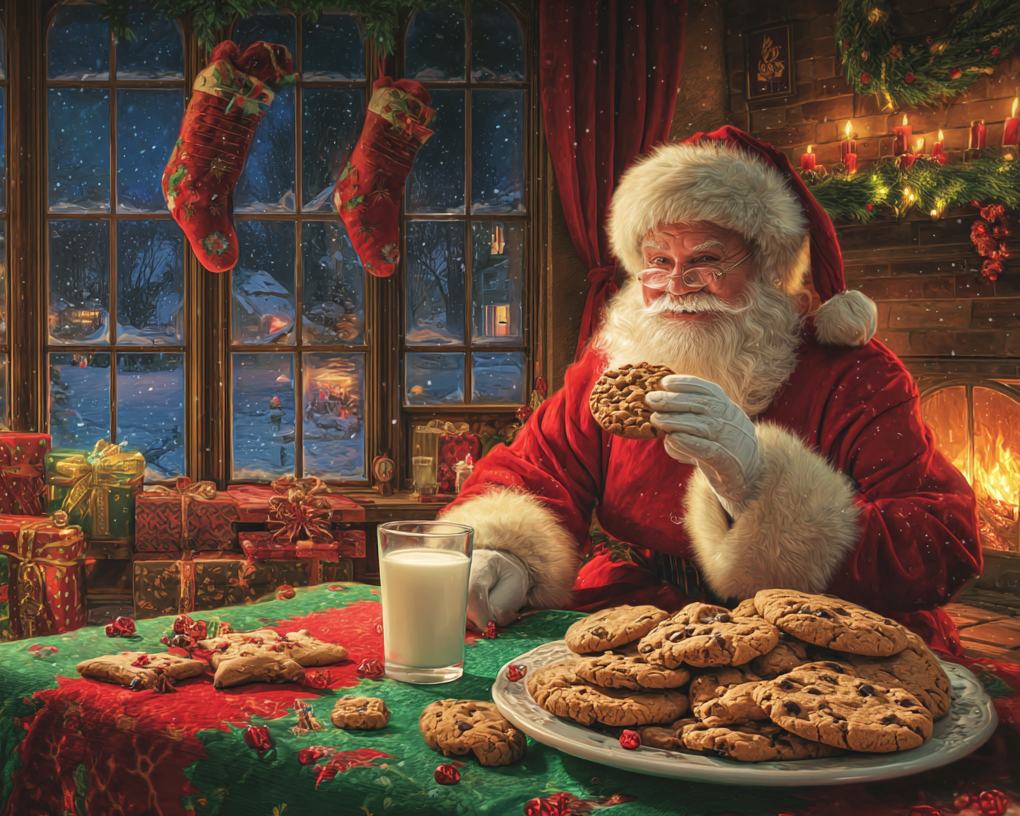 Santa Cookies Wooden Jigsaw Puzzle