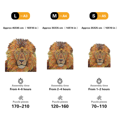 Yellow Lion Jigsaw Puzzle