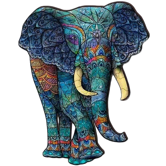 Colorful Elephant Jigsaw Puzzle