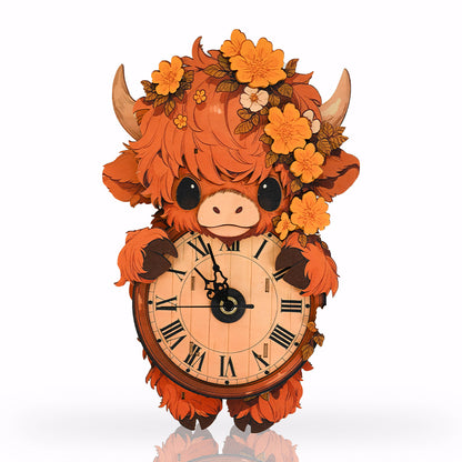 Blooming Timekeeper Wooden Clock Puzzle