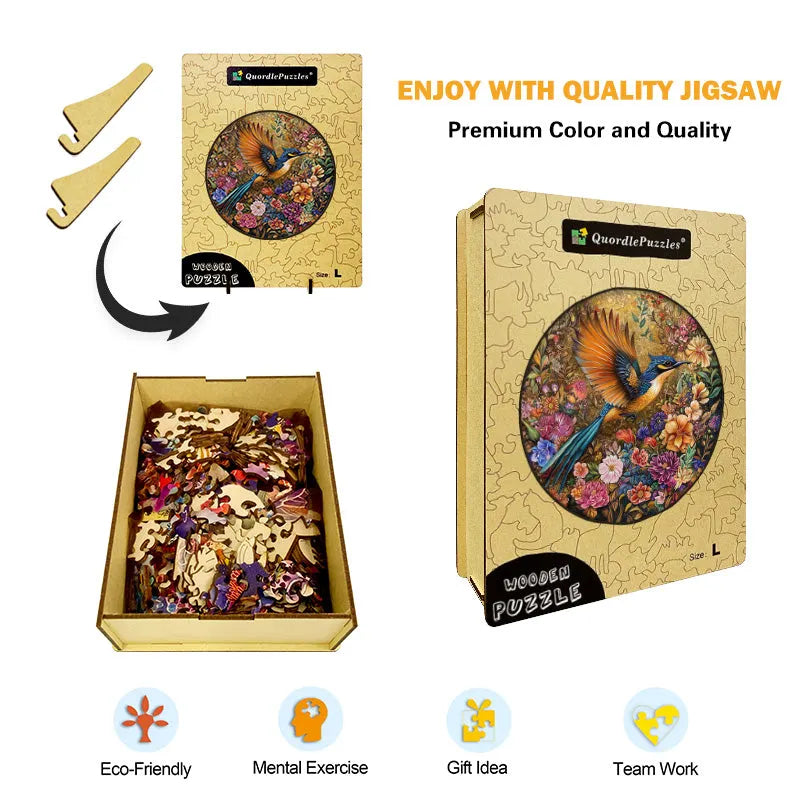 Kingfisher Flight Wooden Jigsaw Puzzle