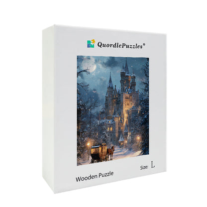 Snowy Castle Wooden Jigsaw Puzzle