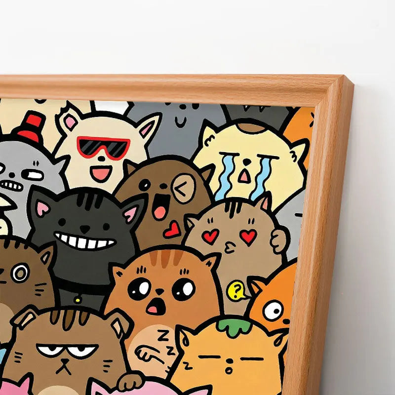 Weird but Cute - Wooden Coloring Puzzle
