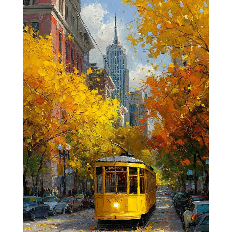 Vintage Trolley Wooden Jigsaw Puzzle