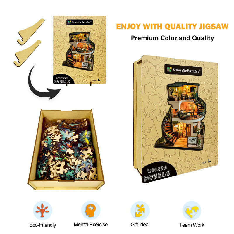 Tea House Wooden Jigsaw Puzzle